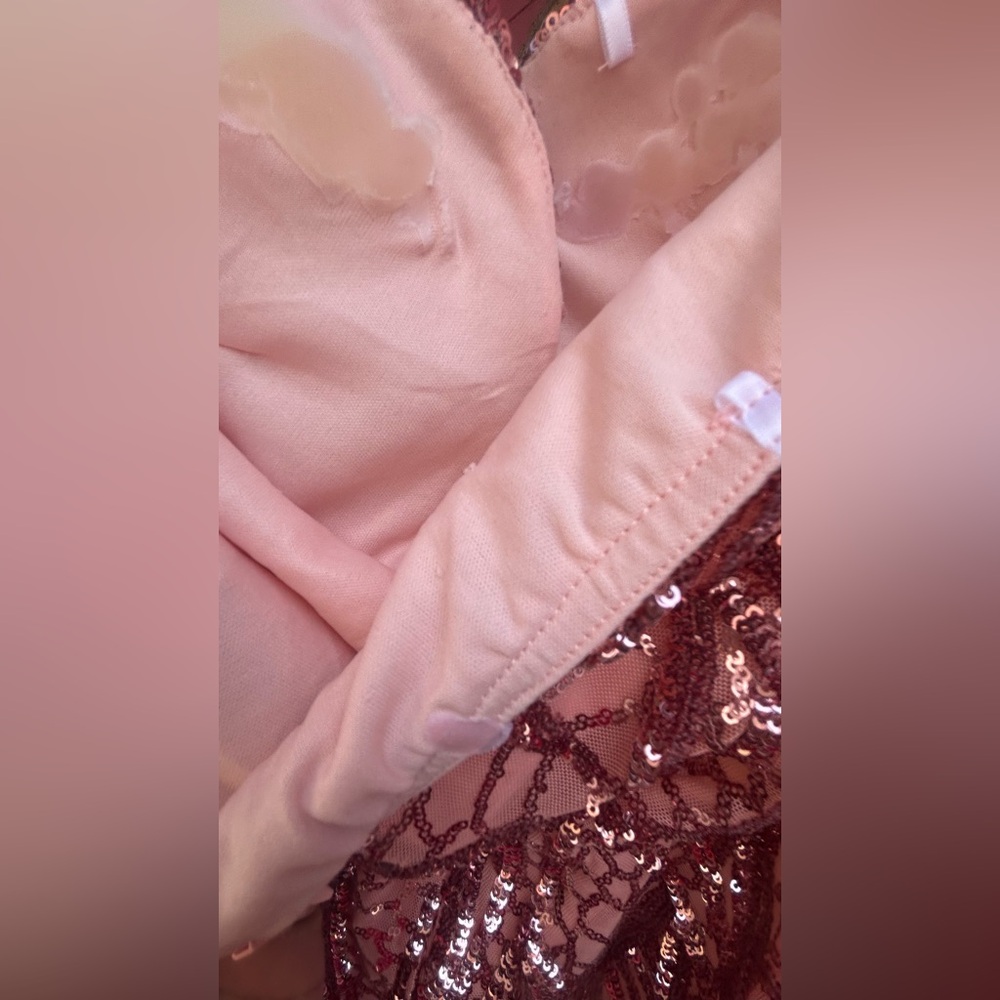 Angel Strapless Sequin Dress - Pink - Picture 10 of 11